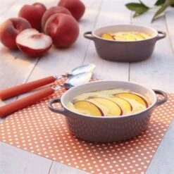 Set 4 Petits Plats à Four Individuels Gris-taupe En Céramique émaillée 350 Ml -Casserole & Saveurs Magasin 059123 2 7 Set 4 petits plats a four individuels gris taupe en ceramique emaillee 350 ml Mathon