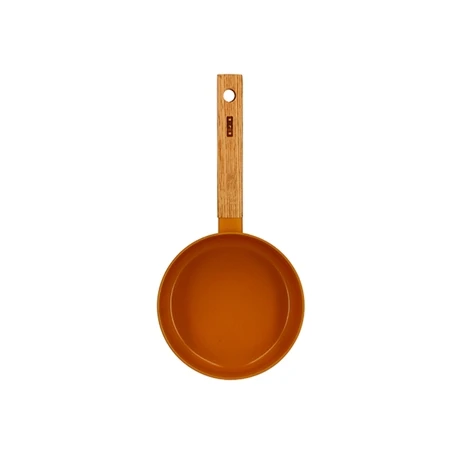 Casserole Ector Induction Aluminium Revêtu Manche En Bois 16 Cm Jaune 2 Casserole Ector Induction Aluminium Revêtu Manche En Bois 16 Cm Jaune – Image 2