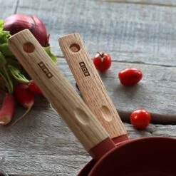 Casserole Ector Induction Aluminium Revêtu Manche En Bois 20 Cm Rouge -Casserole & Saveurs Magasin 108011 3 1 Casserole Ector induction aluminium revetu manche en bois 20 cm rouge Ogo