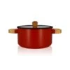 Faitout Ector Induction Aluminium Revêtu 24 Cm Rouge