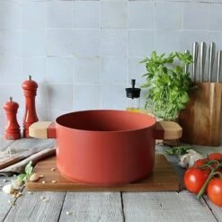 Faitout Ector Induction Aluminium Revêtu 24 Cm Rouge 9 Faitout Ector Induction Aluminium Revêtu 24 Cm Rouge -Casserole & Saveurs Magasin 108015 4 1 Faitout Ector induction aluminium revetu 24 cm rouge Ogo