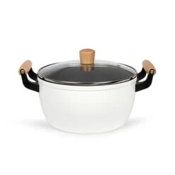 LIVOO Faitout Wood Line Blanc 24 Cm 6 LIVOO Faitout Wood Line Blanc 24 Cm -Casserole & Saveurs Magasin 116000 2 1 Faitout wood line blanc 24 cm Livoo