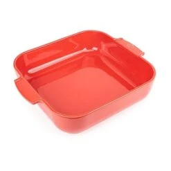Peugeot Plat Four Carré Céramique Rouge 36 Cm