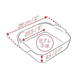 Peugeot Plat Four Carré Céramique Bleu 28 Cm -Casserole & Saveurs Magasin 201186 2 2 Plat four carre ceramique bleu 28 cm Peugeot