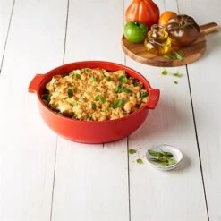 Peugeot Plat Four Rond Céramique Rouge 27 Cm -Casserole & Saveurs Magasin 201196 2 3 Plat four rond ceramique rouge 27 cm Peugeot