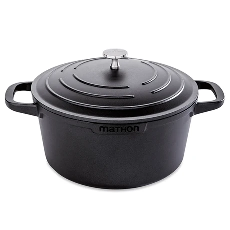 Cocotte Légère Ronde En Fonte D'aluminium 24 Cm 4,5 L Coloris Noir 1 Cocotte Légère Ronde En Fonte D'aluminium 24 Cm 4,5 L Coloris Noir