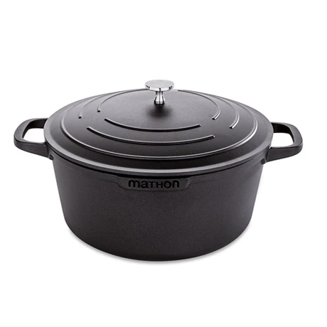 Cocotte Légère Ronde En Fonte D'aluminium 28 Cm 6,7 L Coloris Noir 1 Cocotte Légère Ronde En Fonte D'aluminium 28 Cm 6,7 L Coloris Noir