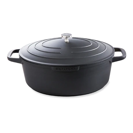 Cocotte Légère Ovale En Fonte D'aluminium 32 Cm 6,5 L Coloris Noir 1 Cocotte Légère Ovale En Fonte D'aluminium 32 Cm 6,5 L Coloris Noir