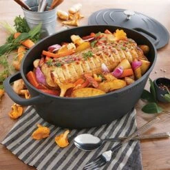 Cocotte Légère Ovale En Fonte D'aluminium 32 Cm 6,5 L Coloris Noir 6 Cocotte Légère Ovale En Fonte D'aluminium 32 Cm 6,5 L Coloris Noir -Casserole & Saveurs Magasin 203004 2 4 Cocotte legere ovale en fonte d aluminium 32 cm 6 5 L coloris noir Mathon