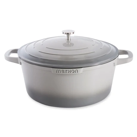 Cocotte Légère Ronde En Fonte D'aluminium 28 Cm 6,7 L Coloris Gris 1 Cocotte Légère Ronde En Fonte D'aluminium 28 Cm 6,7 L Coloris Gris