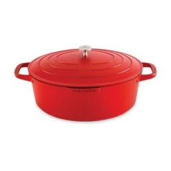 Produits populaires 13 Cocotte Légère Ovale En Fonte D’aluminium 32 Cm 6,5 L Rouge