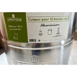 Lot Cuiseur 40 L 12 Bocaux Et Thermomètre à Cadran -Casserole & Saveurs Magasin 209018 4 1 Lot cuiseur 40 L 12 bocaux et thermometre a cadran Le Pratique