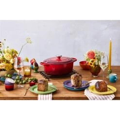 Le Creuset Cocotte Fonte Ovale Cerise 29 Cm -Casserole & Saveurs Magasin 213201 2 2 Cocotte fonte ovale cerise 29 cm Le Creuset