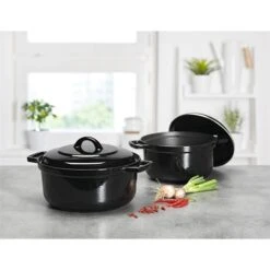 Produits populaires -Casserole & Saveurs Magasin 213258 4 3 Cocotte bistrot noir 2 a 4 personnes 20 cm Invicta