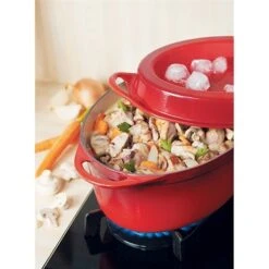 Le Creuset Cocotte Fonte Ovale Doufeu 32 Cm 7,2 L Cerise 5 Le Creuset Cocotte Fonte Ovale Doufeu 32 Cm 7,2 L Cerise -Casserole & Saveurs Magasin 21385 2 3 Cocotte fonte ovale Doufeu 32 cm 7 2 L cerise Le Creuset