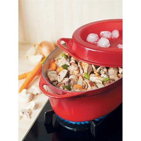 Le Creuset Cocotte Fonte Ovale Doufeu 32 Cm 7,2 L Cerise 3 Le Creuset Cocotte Fonte Ovale Doufeu 32 Cm 7,2 L Cerise – Image 3