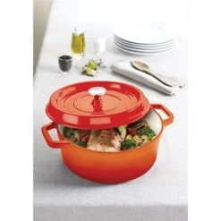 Cocotte En Fonte Ronde 28 Cm 5,6 L Coloris Orange -Casserole & Saveurs Magasin 223000 2 5 Cocotte en fonte ronde 28 cm 5 6 L coloris orange Mathon