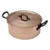 Faitout Avec Couvercle En Cuivre Massif 24 Cm