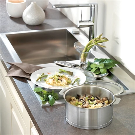 Set De 3 Casseroles Strate 16 à 20 Cm Avec Poignée Mutine Grise 2 Set De 3 Casseroles Strate 16 à 20 Cm Avec Poignée Mutine Grise – Image 2