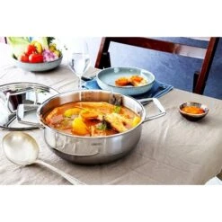 Faitout Tout Inox Et Couvercle Castel'Pro 28 Cm -Casserole & Saveurs Magasin 276000 2 4 Faitout tout inox et couvercle Castel Pro 28 cm Cristel