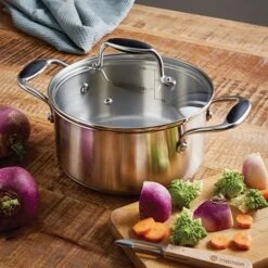 Faitout Excell’Inox 20 Cm Et Couvercle En Verre 6 Faitout Excell’Inox 20 Cm Et Couvercle En Verre -Casserole & Saveurs Magasin 279195 2 3 Faitout Excell Inox 20 cm et couvercle en verre Mathon
