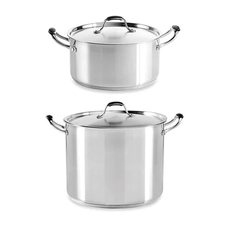 Set De Deux Faitouts En Inox Avec Couvercle 24 Cm Et 28 Cm Excell’inox 1 Set De Deux Faitouts En Inox Avec Couvercle 24 Cm Et 28 Cm Excell’inox