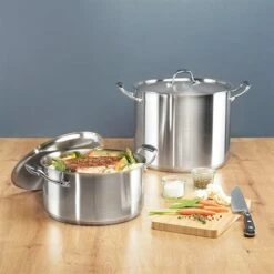 Set De Deux Faitouts En Inox Avec Couvercle 24 Cm Et 28 Cm Excell’inox 8 Set De Deux Faitouts En Inox Avec Couvercle 24 Cm Et 28 Cm Excell’inox -Casserole & Saveurs Magasin 279214 3 2 Set de deux faitouts en inox avec couvercle 24 cm et 28 cm Excell inox Mathon