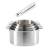 Batterie De Cuisine Casseroles Strate Manche Amovible 14, 16, 18 Et 20 Cm Et 1 Manche