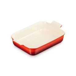Le Creuset Plat Rectangulaire En Céramique émaillée 32 Cm Cerise