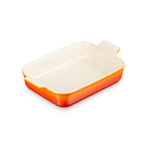Le Creuset Plat Rectangulaire En Céramique 32 Cm Volcanique 1 Le Creuset Plat Rectangulaire En Céramique 32 Cm Volcanique