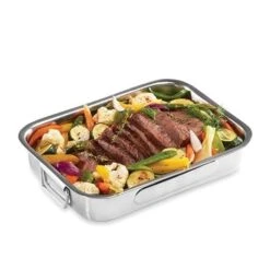 Plat à Four Rectangulaire Inox 35 Cm 5 Plat à Four Rectangulaire Inox 35 Cm -Casserole & Saveurs Magasin 37111 2 3 Plat a four rectangulaire inox 35 cm Baumalu